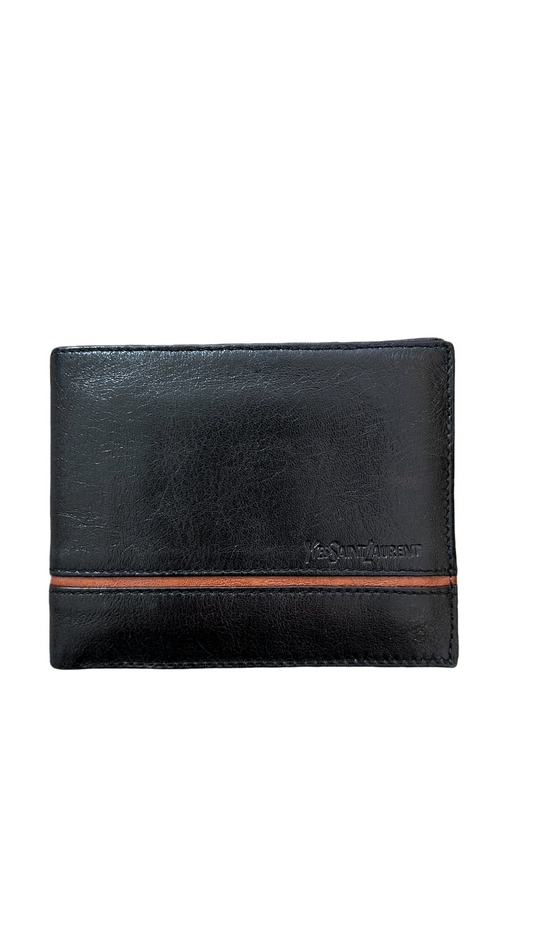 100% Authentic Yves Saint Laurent YSL Bifold Wallet VINTAGE