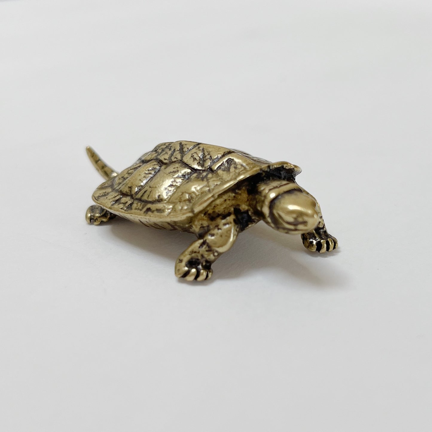 Tortoise Miniature Brass Tchotchke