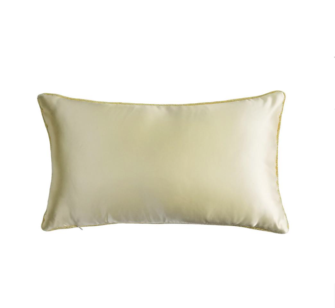 SJK Custom Yellow Loop Lumbar Pillow