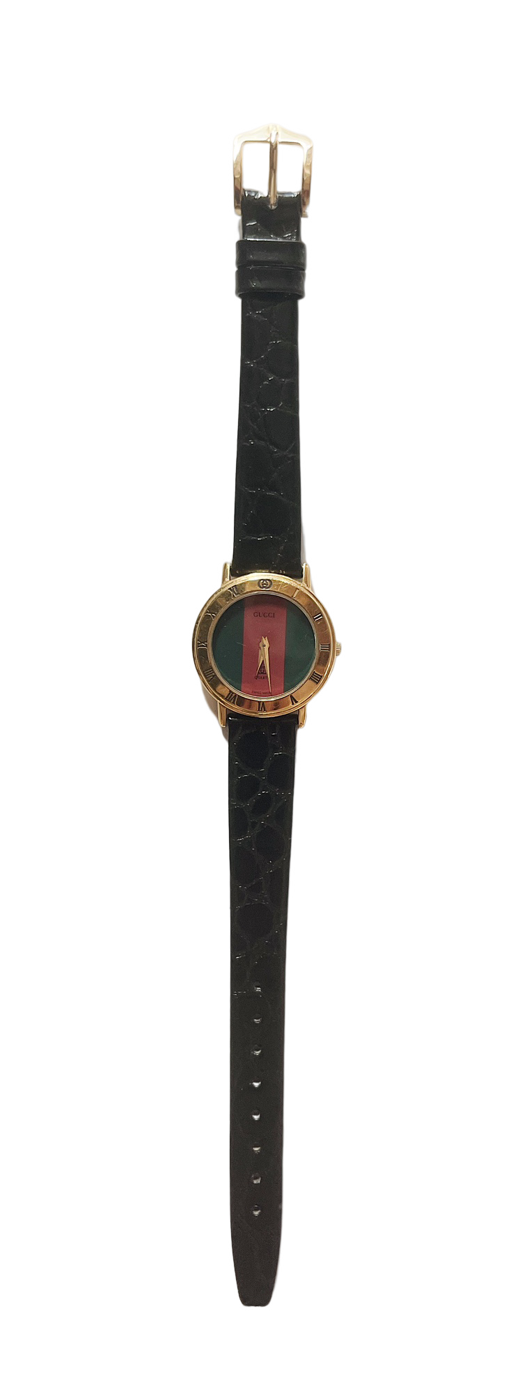 Authentic Vintage Gucci Stripe Face 3000L Watch