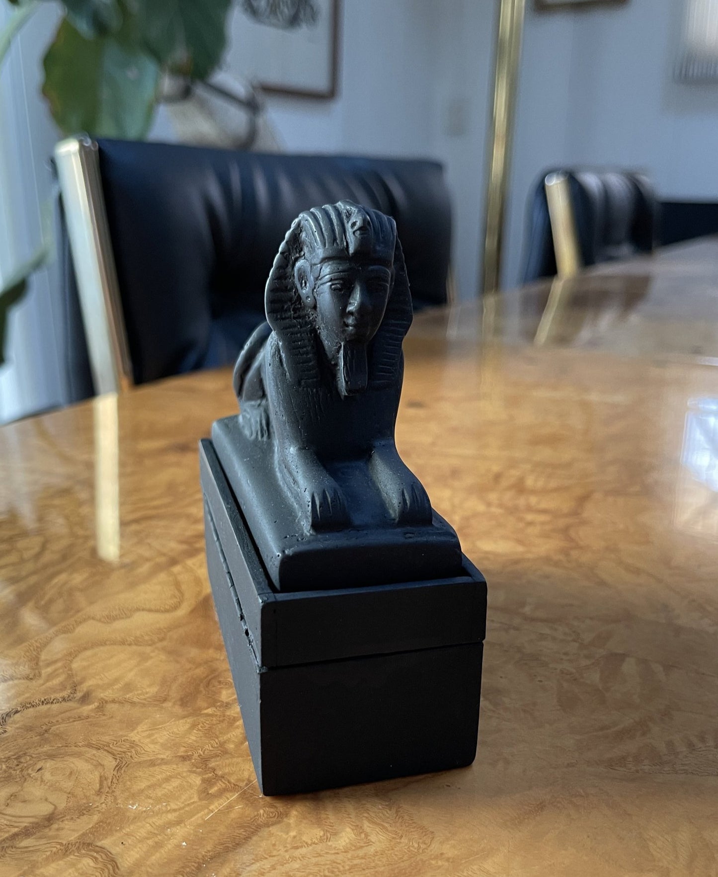 Vintage Egyptian Sphinx Trinket Box