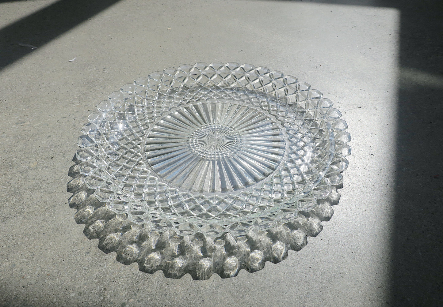 Vintage Mylan Crystal Platter